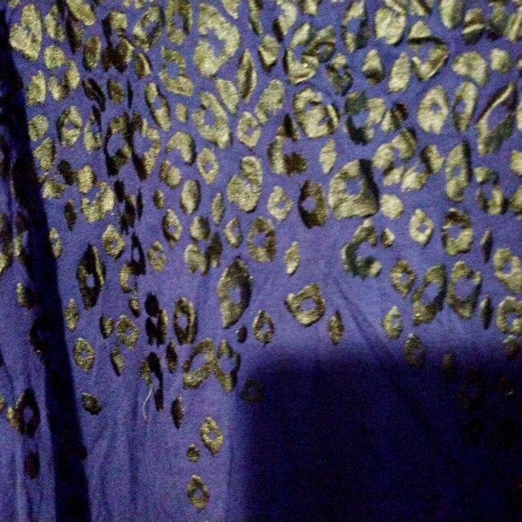 JW Statement Top Plus 2X Boho Statement Purple Jewel Tone Artwear Boho Chic Glam - Picture 2 of 7